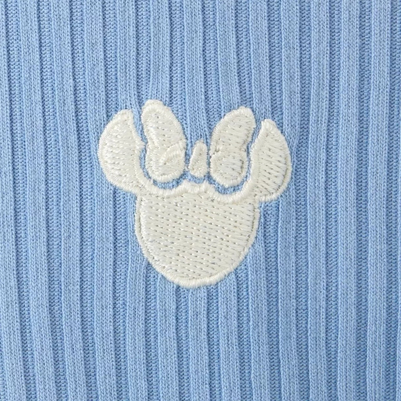 Women's Disney Light Blue Ribbed Minnie Mouse Hoodie and Jogger Set XS - Picture 3 of 16